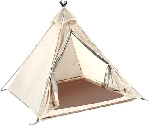 Pyramid Camping Tent for 3-4 People Sun and Rain Proof Outdoor Use