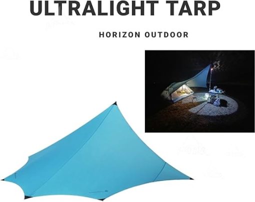 Ultralight Waterproof Hexagonal Camping Tarp Canopy 15D Nylon - Image 2