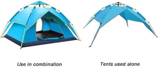 Windproof Waterproof Family Tent for 3-4 People with Instant Setup - Image 2