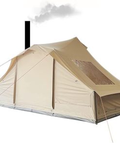 UNISTRENGH Waterproof Cotton Canvas Camping Tent for 6-12 People
