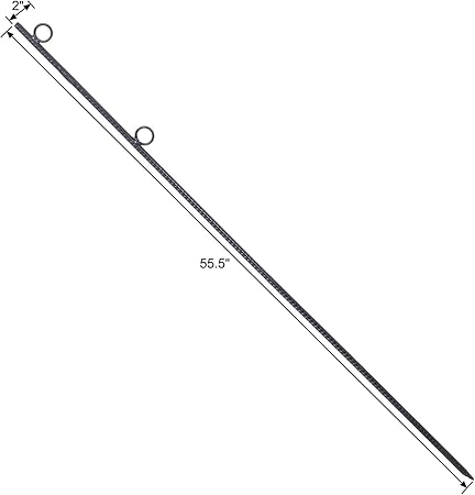Heavy-Duty Steel Rebar Stakes for Tents and Canopies, 55.5-Inch with Loops, 4-Pack 2 Heavy-Duty Steel Rebar Stakes for Tents and Canopies, 55.5-Inch with Loops, 4-Pack - Image 2