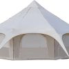 Outdoor Waterproof Cotton Canvas Bell Tent for 8-10 Person Camping