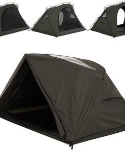 GODONG 2 Person Canvas Tent with Full Rainfly & Footprint, Breathable 4 Season Tent for Cold Weather, Winter, Glamping, Outdoor, Car Camping