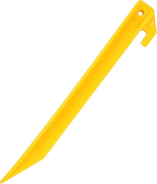 240 Pack Durable Yellow 9 Inch Plastic Tent Pegs for Camping Setup
