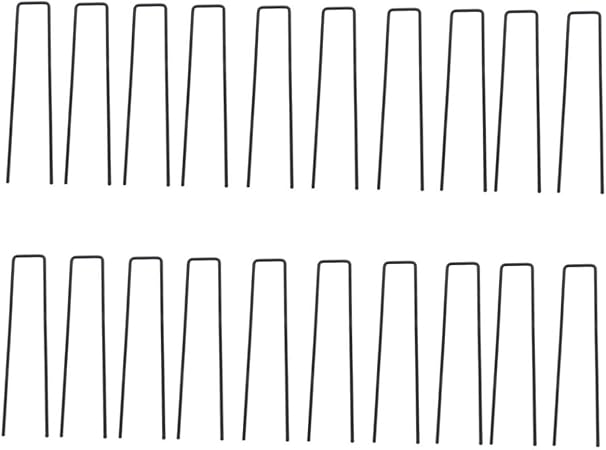 50pcs U Shaped Ground Stakes Metal Pegs for Garden and Landscape 50pcs U Shaped Ground Stakes Metal Pegs for Garden and Landscape