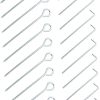 VOSAREA 10 Strong Camping Tent Stakes with Smooth Tips Black
