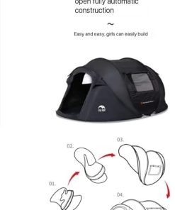 Automatic Vinyl Camping Tent for Sunshade and Rain Protection 2