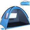 Family Travel Beach Tent with UV Protection Easy Setup Carry Bag 200x145cm