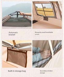 Lightweight 2 Person Backpacking Cabin Tent for All Season Camping 2