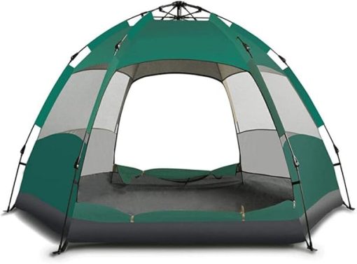 Large Hexagonal Waterproof Camping Tent with Automatic Speed Opening