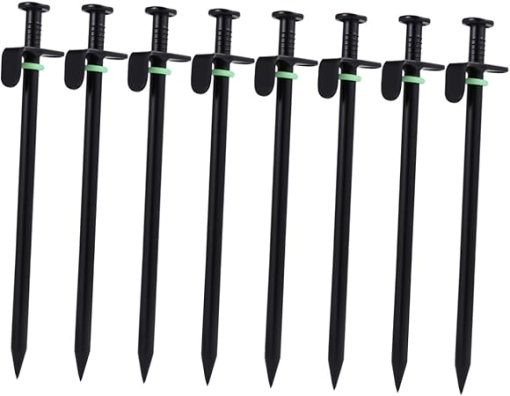 Heavy Duty Iron Tent Stakes 16pcs Essential Camping Tool Secure Tents