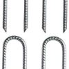 Totority Tent Stakes for Camping and Garden Zinc Coated Steel Pegs 4 Pcs