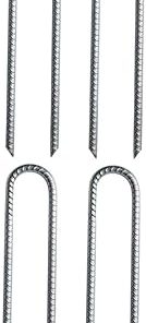 Totority Tent Stakes for Camping and Garden Zinc Coated Steel Pegs 4 Pcs