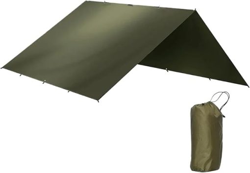 Waterproof 4x4m Tarp Tent for Camping and Beach UV Protection
