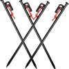 30 Pack Heavy Duty Iron Tent Stakes for Camping and Garden Use 3