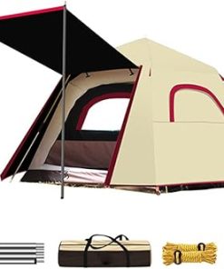 Waterproof Pop Up Tent for 3-4 People Portable Beach Hiking Tent