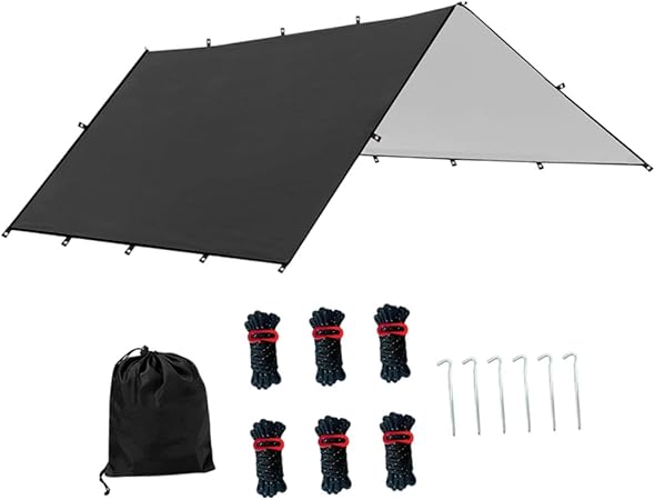 Hammock Rain Fly Waterproof Canopy with Carry Bag for Outdoor Use Hammock Rain Fly Waterproof Canopy with Carry Bag for Outdoor Use