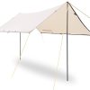 E-Z UP Camping Cube 6.4, Converts 10′ Straight Leg Canopy into Camping Tent, Royal Blue & Vantage Instant Shelter Canopy, 10′ x 10′, White Powder-Coated Steel Frame 3