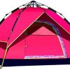 Windproof Family Tent for 3-4 People Portable Waterproof with Mesh Windows 3