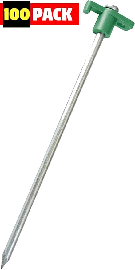 Heavy Duty 10 Inch Tent Pegs Stakes with Rubber Top and Steel Nail 2 Heavy Duty 10 Inch Tent Pegs Stakes with Rubber Top and Steel Nail - Image 2