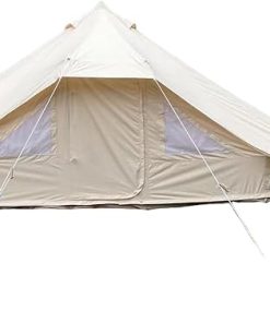 Large Waterproof Canvas Bell Tent for Family Camping and Glamping