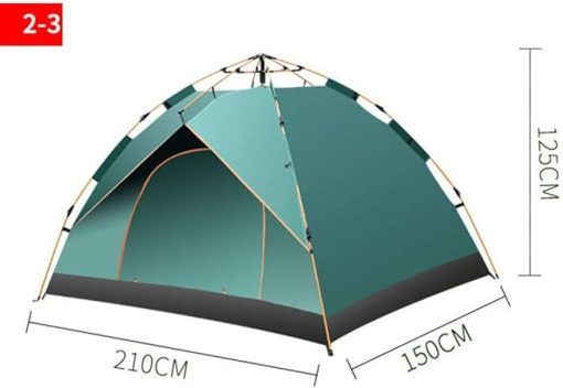 Double Beach Tent for 3-4 People Automatic Camping Tent - Image 2