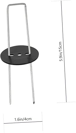 U Shape Ground Nail Set 30 Landscape Pins for Gardening and Tents 2 U Shape Ground Nail Set 30 Landscape Pins for Gardening and Tents - Image 2
