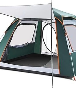 Instant Pop-Up Camping Tent for 3-4 Persons Waterproof Outdoor Use