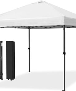 10×10 Pop Up Canopy Tent with Wheeled Carry Case and Accessories
