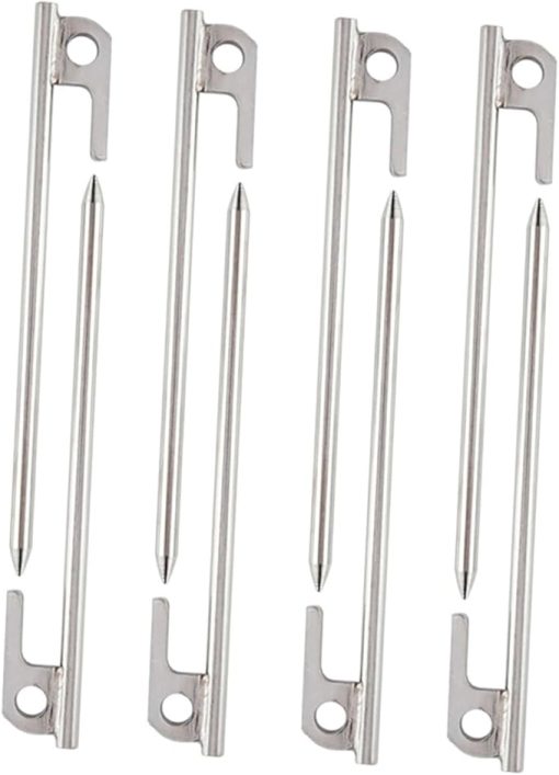 Heavy Duty Stainless Steel Tent Pegs Ground Nail Stakes for Camping