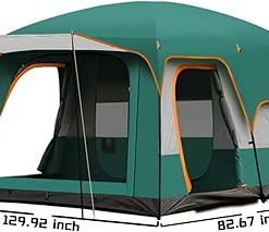 Spacious Camping Pod Tent for 5 to 8 People with Sun Protection 2