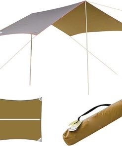 Waterproof Camping Tent Awning Tarp Sun Shelter for Hiking Beach 2