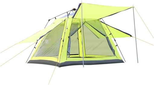 Portable 3-4 Person Waterproof Instant Open Camping Tent Fruit Green