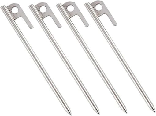 SUPVOX Stainless Steel Ground Anchor Tool Set for Secure Tent Use