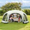 Inflatable Camping Tent with Canopy Easy Set-up for 2-4 People 3
