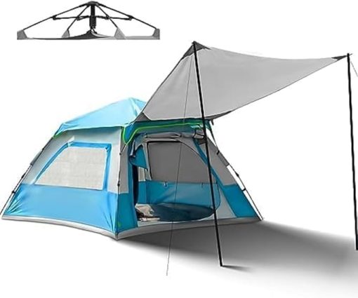 Overmont Pop Up Tent for Camping - 1-3 Person Waterproof Tarp Tent