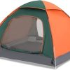 Inflatable Camping Tent with Twin Air Mattress for 1-3 People 3