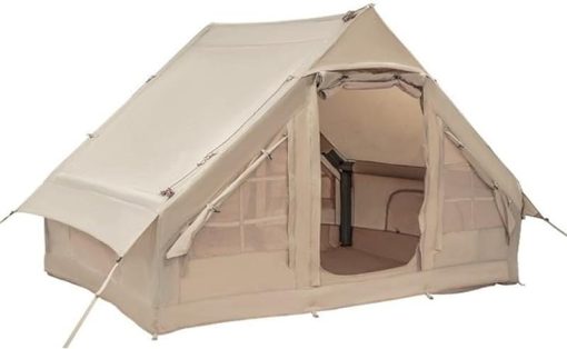 Inflatable House-Shaped Camping Tent Easy Setup in 10 Minutes