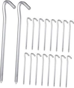 Heavy Duty Aluminum Tent Stakes 30pcs Weatherproof Ground Pegs
