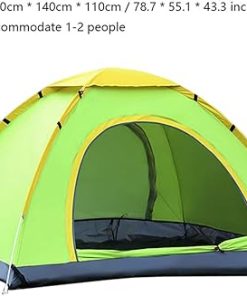Portable Waterproof Camping Tent for Beach Hiking 1-2 Person Green 2