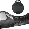Waterproof Camping Tent Tarp with 6 Stakes and Ropes for Travel 4