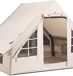 Inflatable Camping Tent with Pump for Easy Setup 4 Season Usage