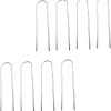 BESPORTBLE Outdoor Tent Stakes U-Shaped Zinc Coated 8 Pack Camping