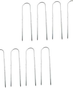BESPORTBLE Outdoor Tent Stakes U-Shaped Zinc Coated 8 Pack Camping