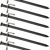 6 Pack Heavy Duty Metal Camping Tent Pegs Canopy Stakes Outdoors