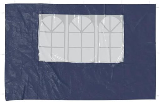 Blue Party Tent Sidewall Set of 2 with Window for Events - Image 2
