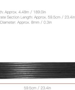 Restokki 6 Person Tent Poles Fiberglass Replacement Support Rods 2