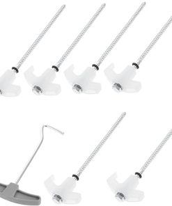 Heavy Duty Outdoor Tent Stake Set with Fluorescent Nail Accessories