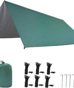 Waterproof Totority Family Camping Tent 4-Pole Square Canopy