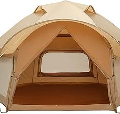 Spacious Double Layer Outdoor Camping Tent for 5-8 People Easy Setup